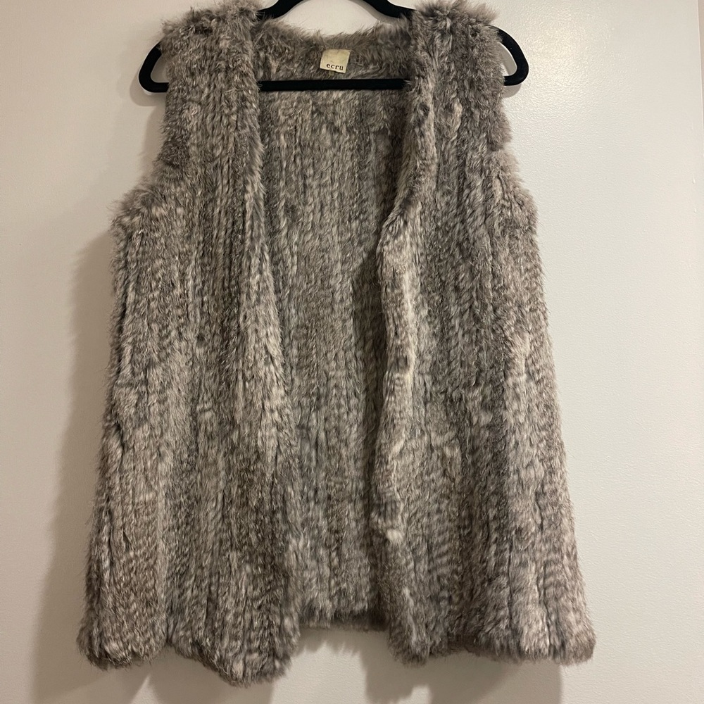 Genuine fur vest, size small!